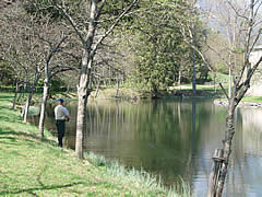 Fischen im Schloss Dornbach